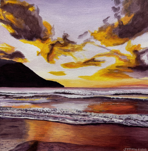 Purple and Gold - Tracy McMicking Art