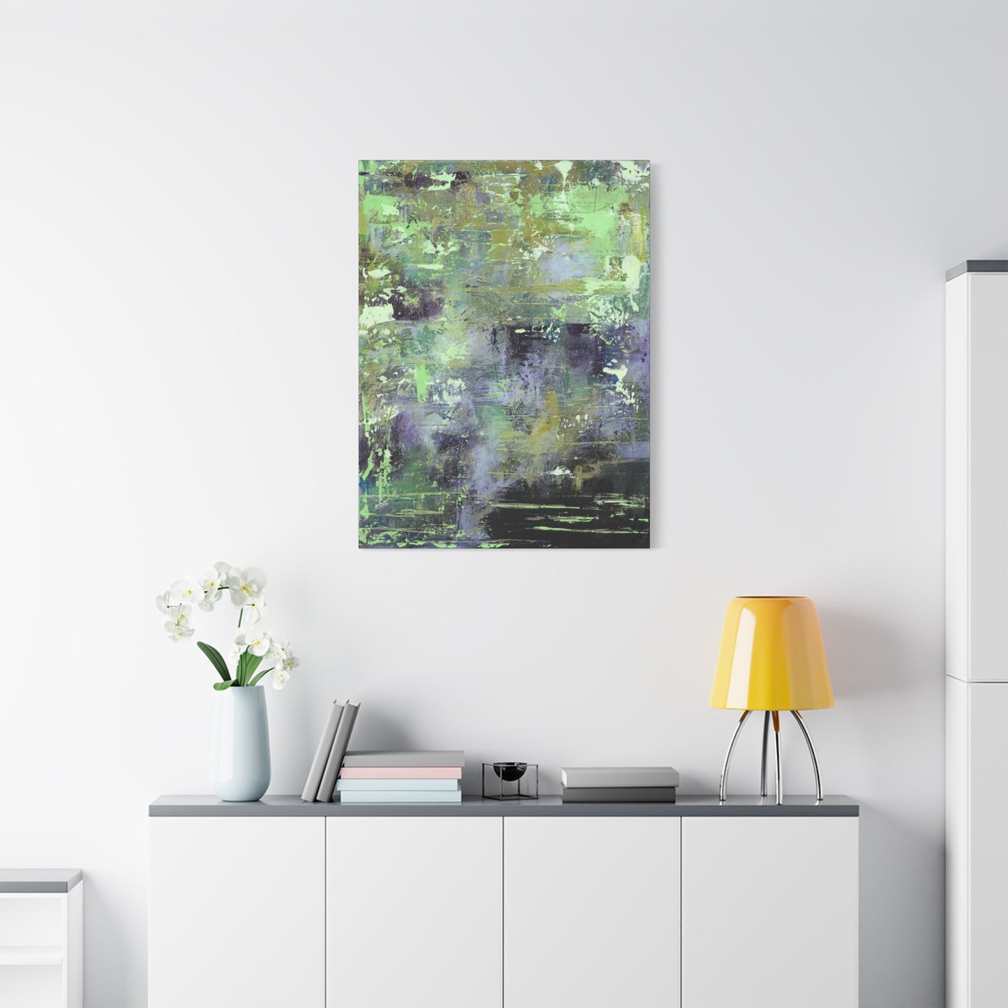 Green Purple Burst Print - Tracy McMicking Art