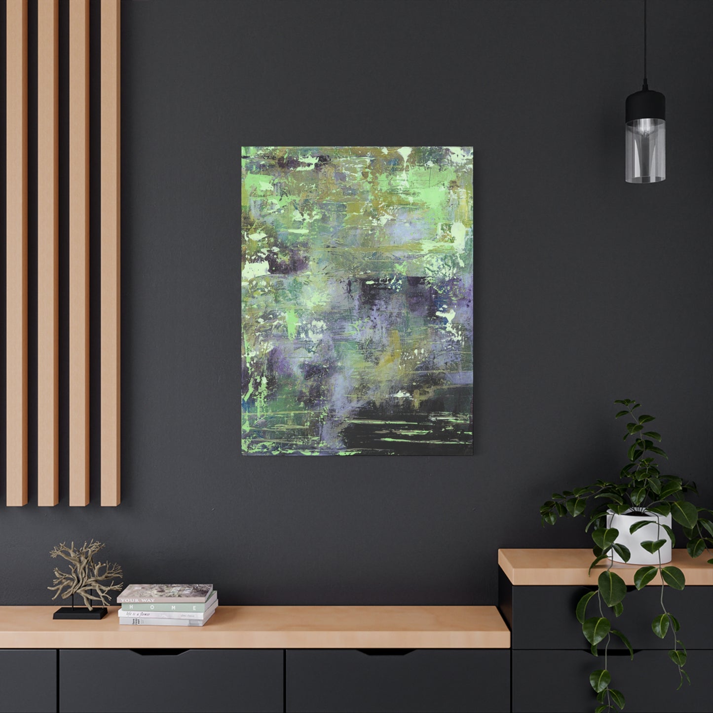 Green Purple Burst Print - Tracy McMicking Art