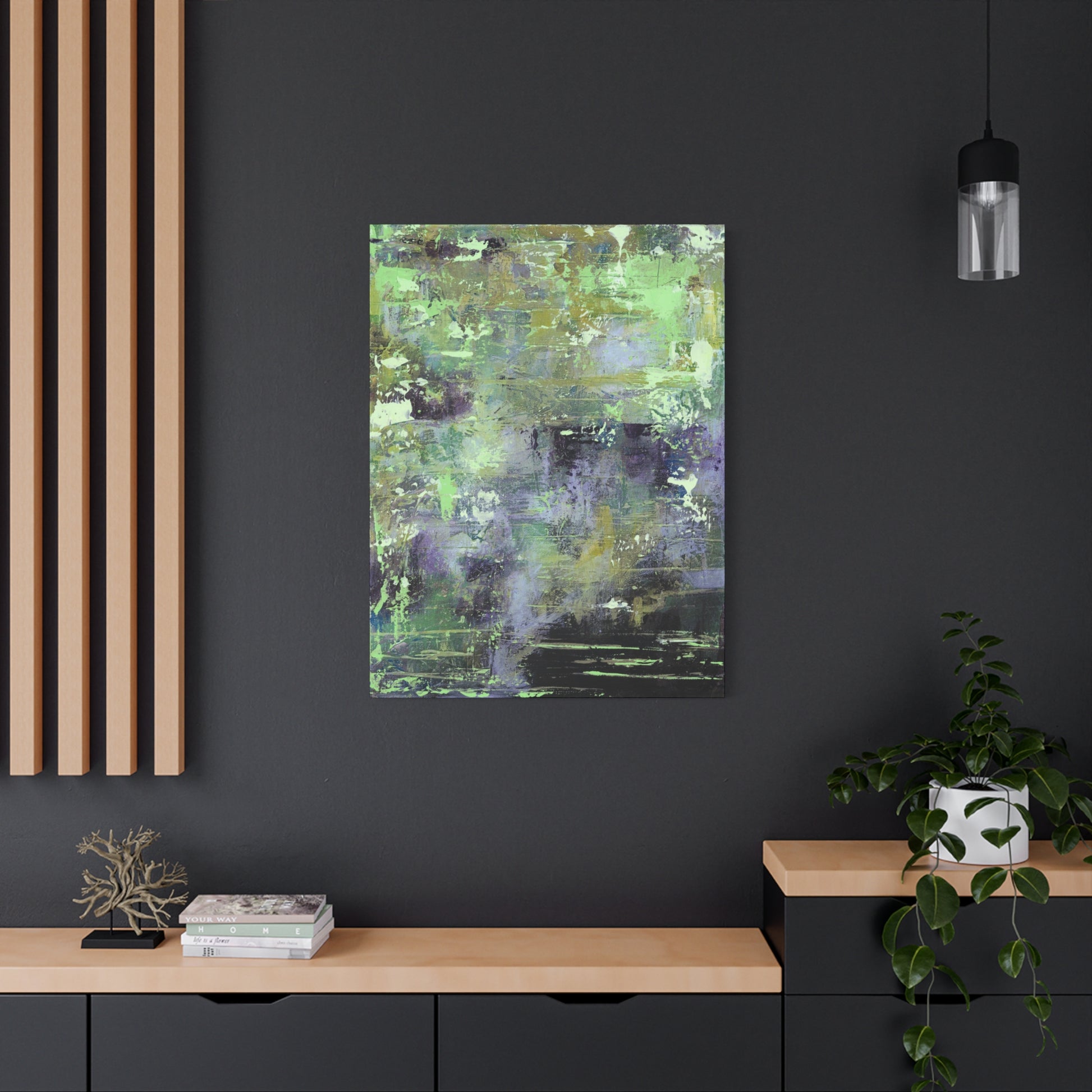 Green Purple Burst Print - Tracy McMicking Art