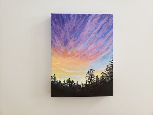 Sunset on the Trees - Tracy McMicking Art